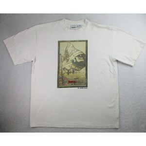 VTG Johnny Blaze T Shirt Mens 2XL White Get Your Cash Graphic Provoke A Nation